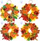 12 Kits 3D Pumpkin Fall Leaf Wreath Craft Kit DIY Thanksgiving